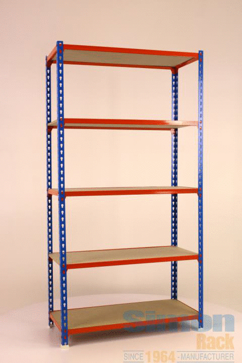Simonrack 5/400 Simonclick Kit Plus Shelf Blue/Orange/Galvanized 