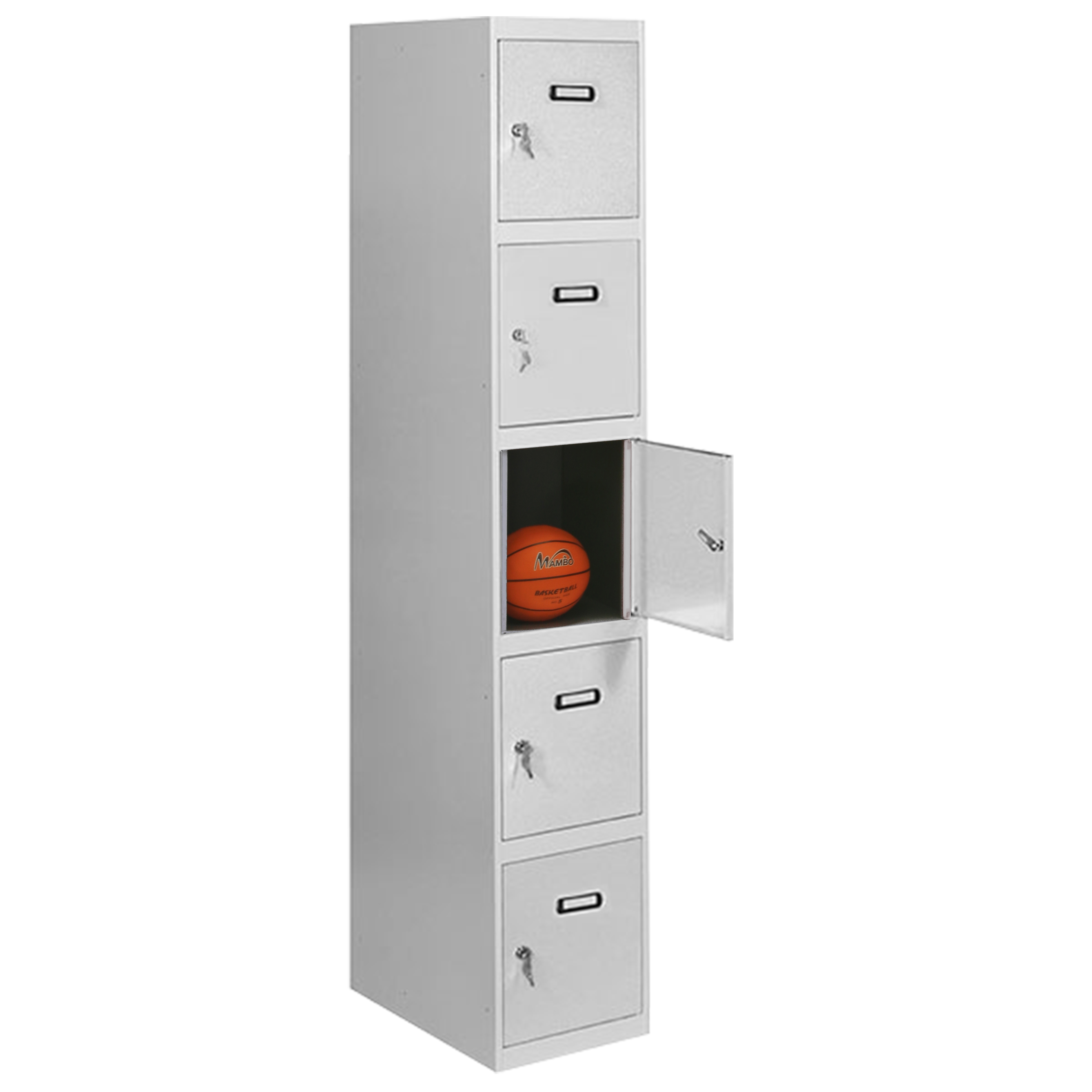 Metal locker with 5 doors per column DOORS 5