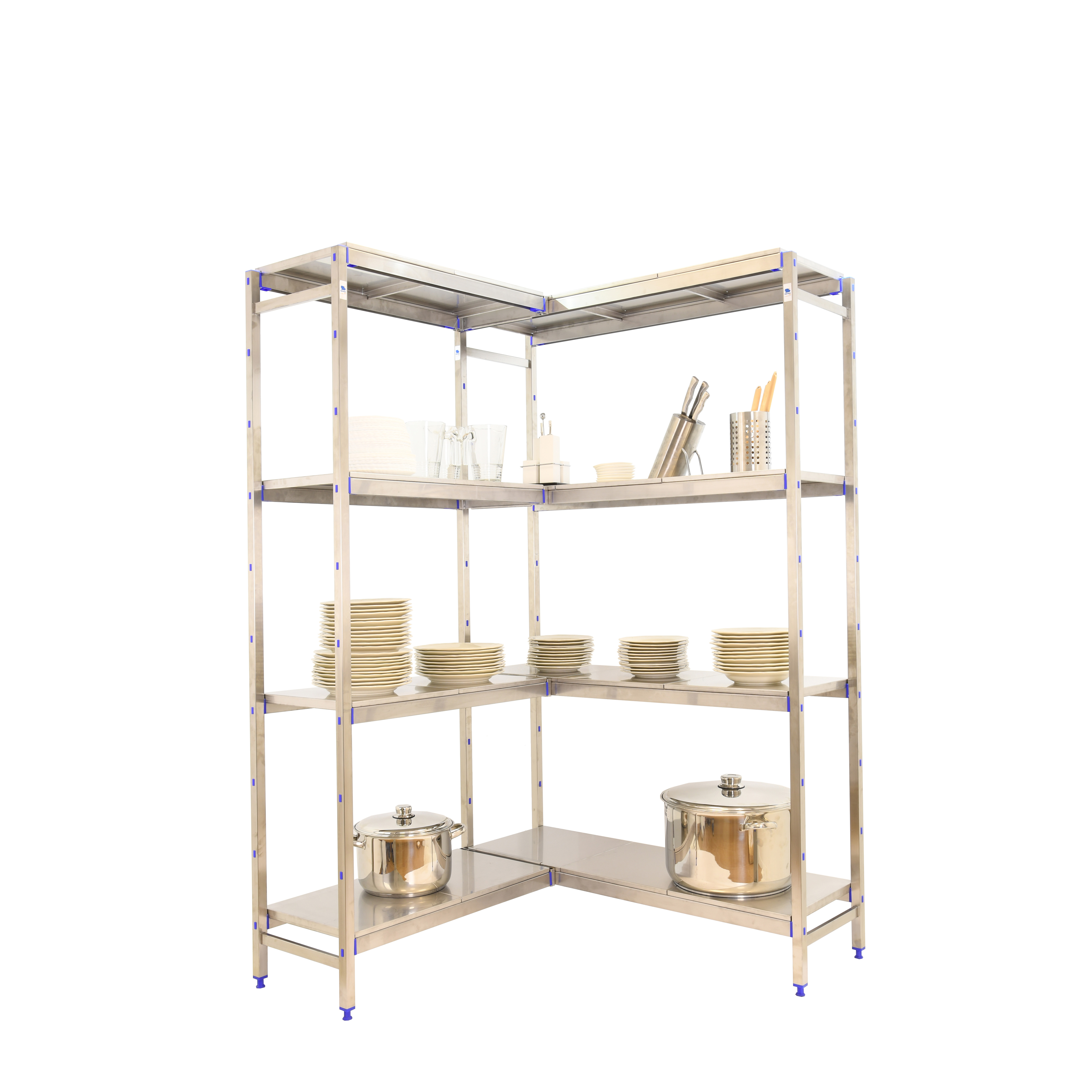 Estantería esquinera de acero inoxidable SIMONINOX SS